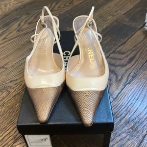 Chanel slinback sandals